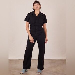 Big Bud Press Black Short Sleeve Jumpsuit